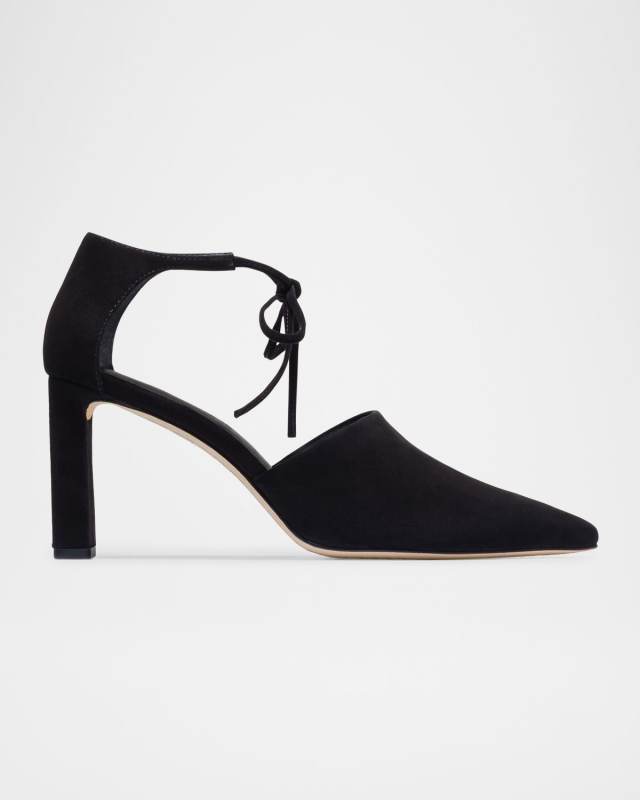 Siena Suede Bow-Tie Pumps